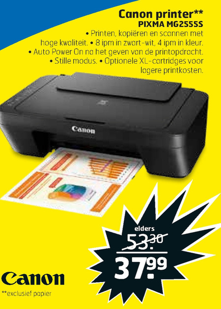 Canon   all-in-one printer folder aanbieding bij  Trekpleister - details