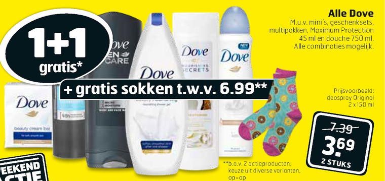 Dove   deodorant, bodylotion folder aanbieding bij  Trekpleister - details