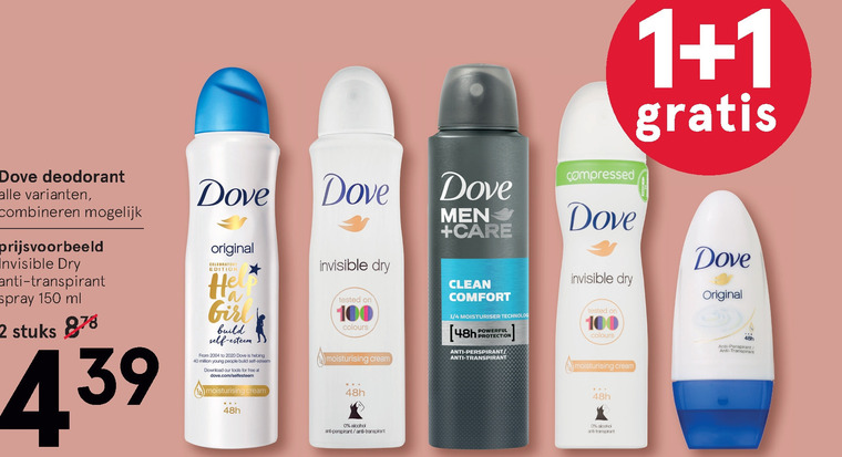 Dove   deodorant folder aanbieding bij  Etos - details