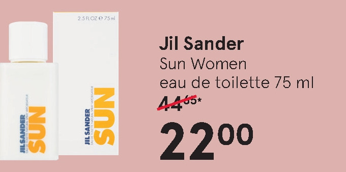 Jil Sander   eau de toilette folder aanbieding bij  Etos - details