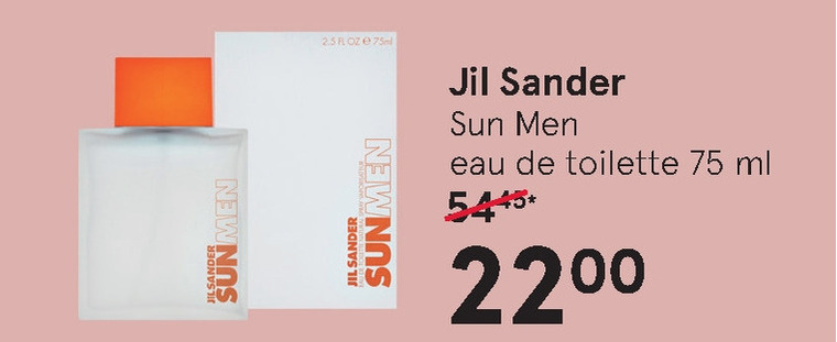 Jil Sander   eau de toilette folder aanbieding bij  Etos - details