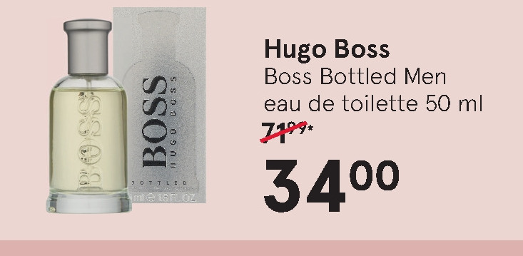 Hugo Boss   eau de toilette folder aanbieding bij  Etos - details