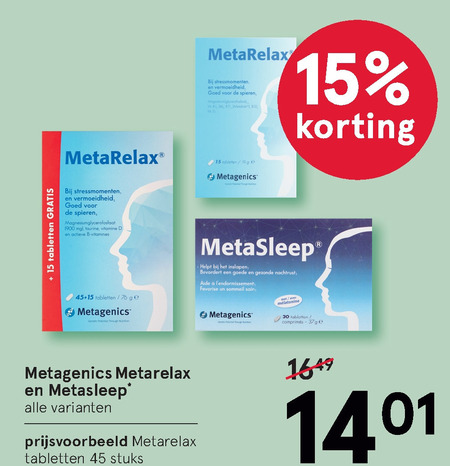 Metagenics   voedingssupplement folder aanbieding bij  Etos - details