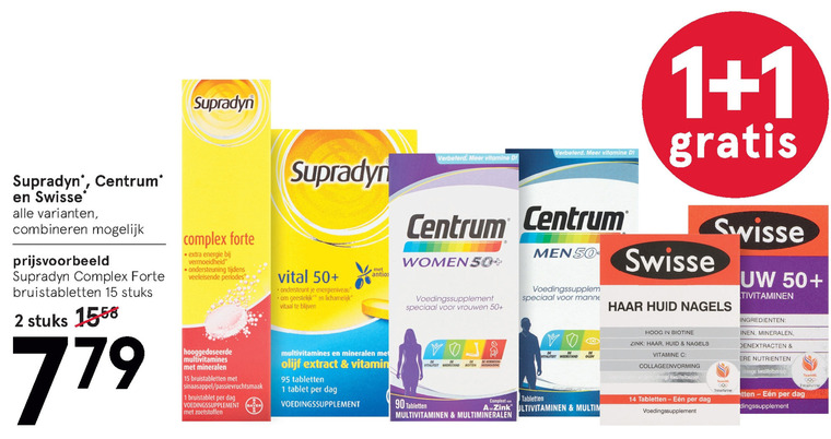 Supradyn   multivitaminen folder aanbieding bij  Etos - details