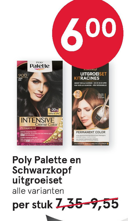 Poly Palette   haarkleuring folder aanbieding bij  Etos - details