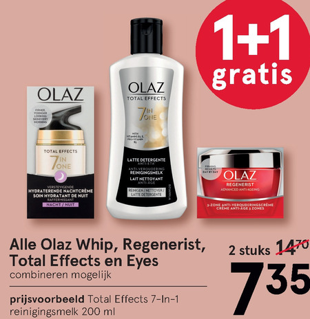 Olaz   gezichtsverzorging, nachtcreme folder aanbieding bij  Etos - details