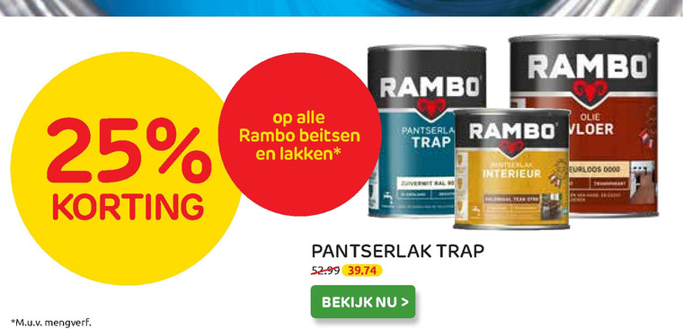 Rambo   lak, beits folder aanbieding bij  Praxis - details