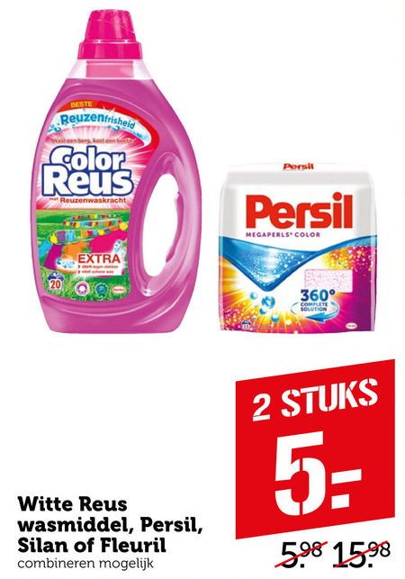 Persil   wasmiddel, wasverzachter folder aanbieding bij  Coop - details