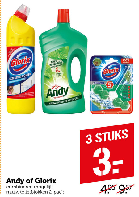 Andy   toiletblok, bleekmiddel folder aanbieding bij  Coop - details