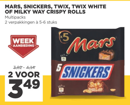 Twix   chocoladereep folder aanbieding bij  Jumbo - details