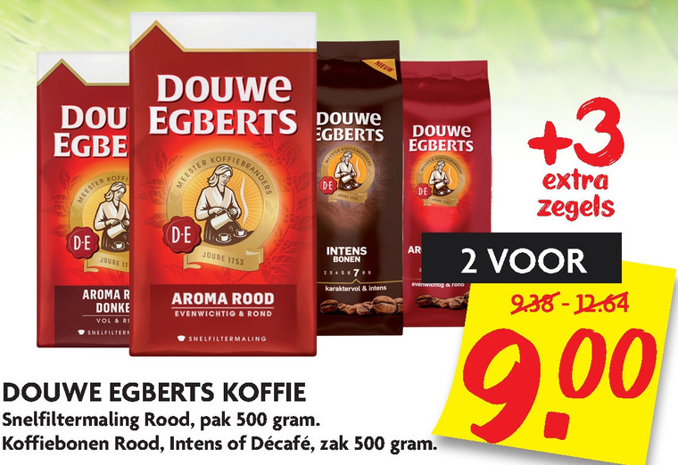 Douwe Egberts   koffie, koffiebonen folder aanbieding bij  Dekamarkt - details