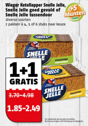 Snelle Jelle   ontbijtkoekreep folder aanbieding bij  Poiesz - details