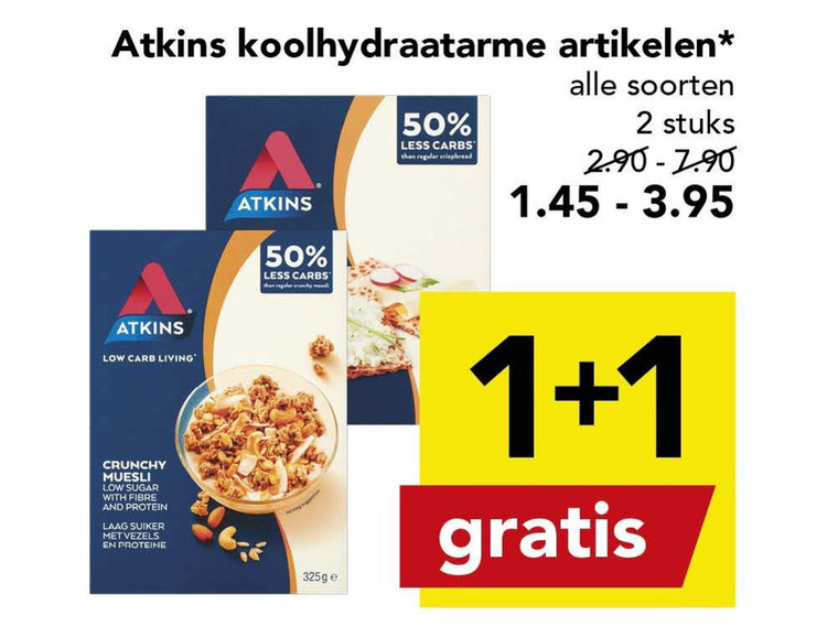 Atkins   afslankmaaltijd folder aanbieding bij  Deen - details