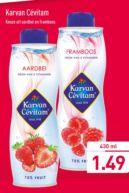 Karvan Cevitam   limonadesiroop folder aanbieding bij  Aldi - details