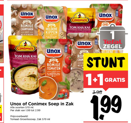 Unox   soep folder aanbieding bij  Vomar - details