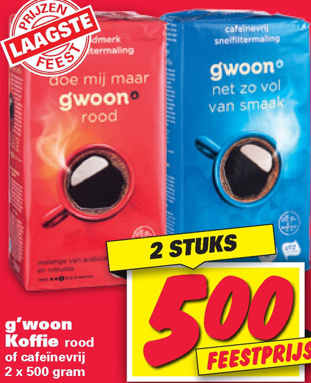 Gwoon   koffie folder aanbieding bij  Nettorama - details