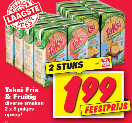 Taksi   fruitdrank folder aanbieding bij  Nettorama - details