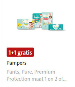 Pampers   luiers, billendoekjes folder aanbieding bij  Jumbo - details