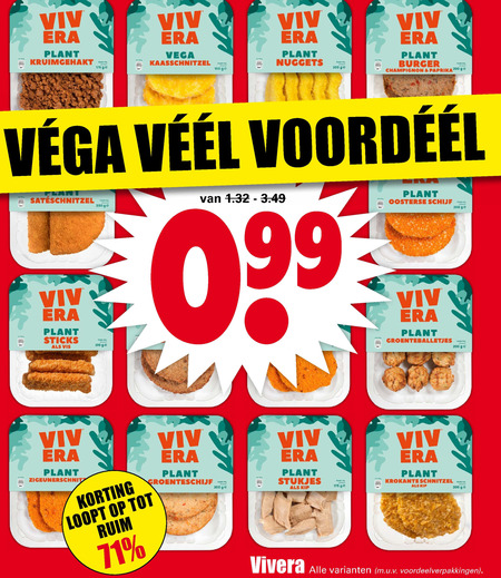 Vivera   vegetarisch folder aanbieding bij  Dirk - details