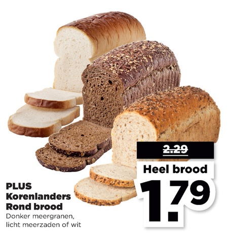 Korenlanders   brood folder aanbieding bij  Plus - details