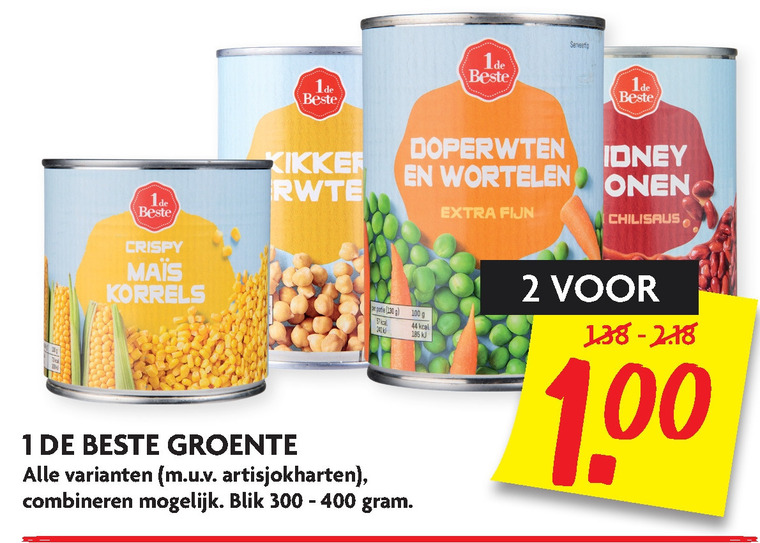 1 De Beste   groenteconserven folder aanbieding bij  Dekamarkt - details