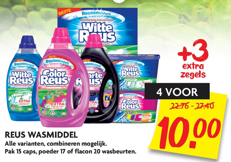 Witte Reus   wasmiddel folder aanbieding bij  Dekamarkt - details