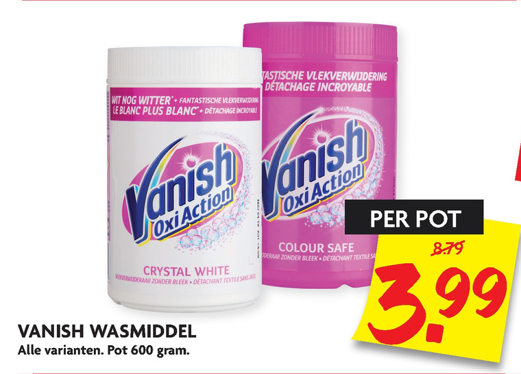 Vanish   vlekkenverwijderaar folder aanbieding bij  Dekamarkt - details