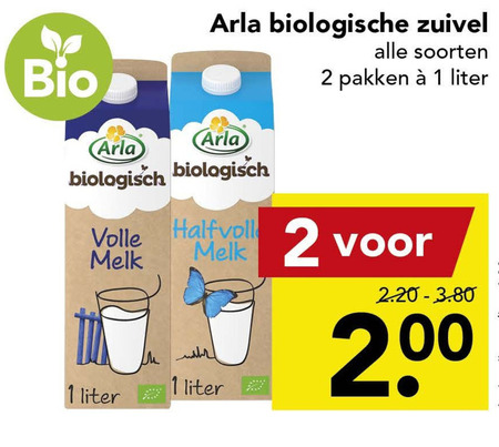 Arla   karnemelk, yoghurt folder aanbieding bij  Deen - details