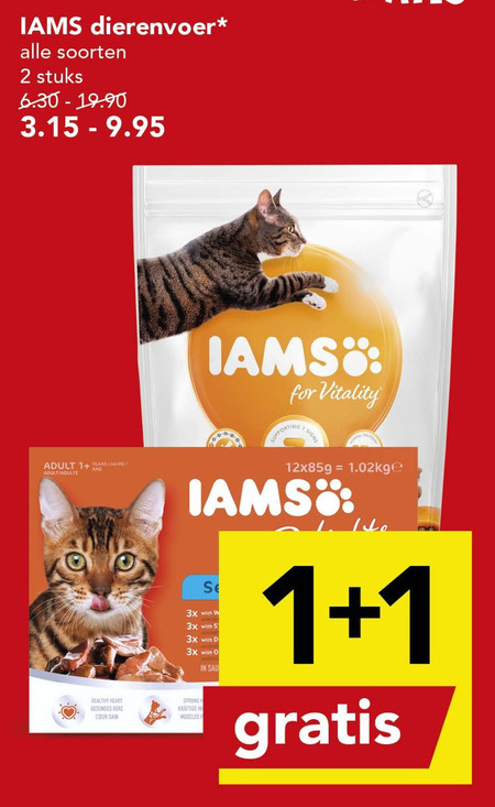 IAMS   kattenvoer folder aanbieding bij  Deen - details