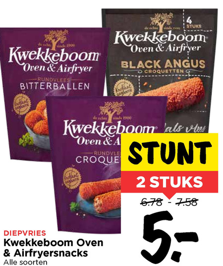 Kwekkeboom   snack, kroket folder aanbieding bij  Vomar - details