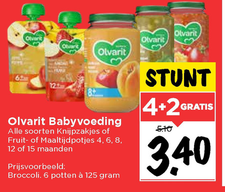 Olvarit   babyvoeding folder aanbieding bij  Vomar - details