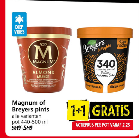 Magnum   ijsspecialiteit folder aanbieding bij  Jan Linders - details