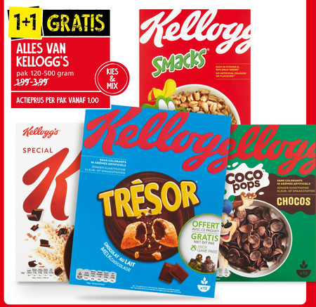 Kellogs   cereals folder aanbieding bij  Jan Linders - details