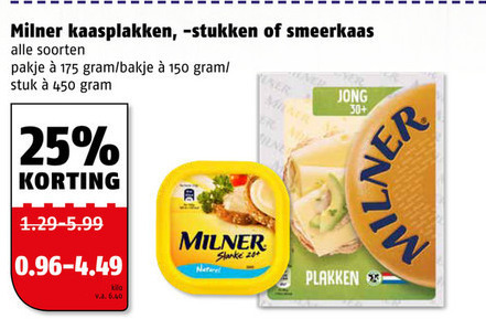 Milner   kaas, smeerkaas folder aanbieding bij  Poiesz - details