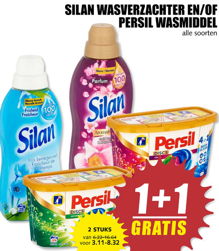 Persil   wasverzachter, wasmiddel folder aanbieding bij  MCD Supermarkt Basis - details