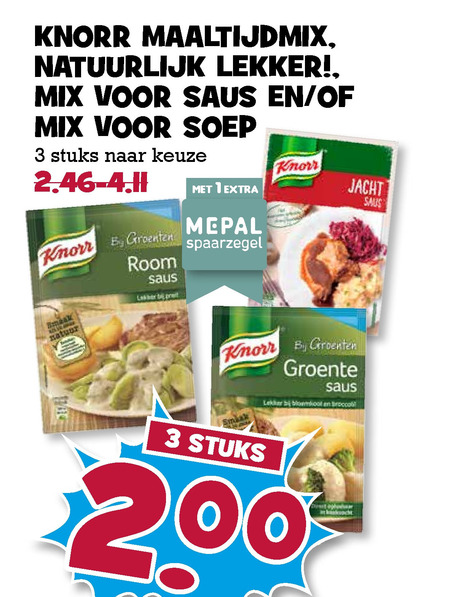 Knorr   maaltijdmix, maaltijdsaus folder aanbieding bij  Boons Markt - details