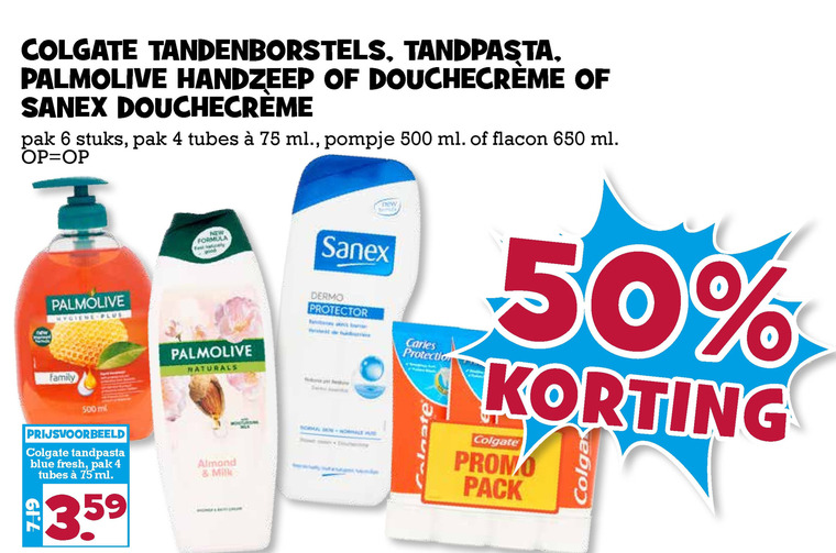 Palmolive   tandpasta, douchegel folder aanbieding bij  Boons Markt - details