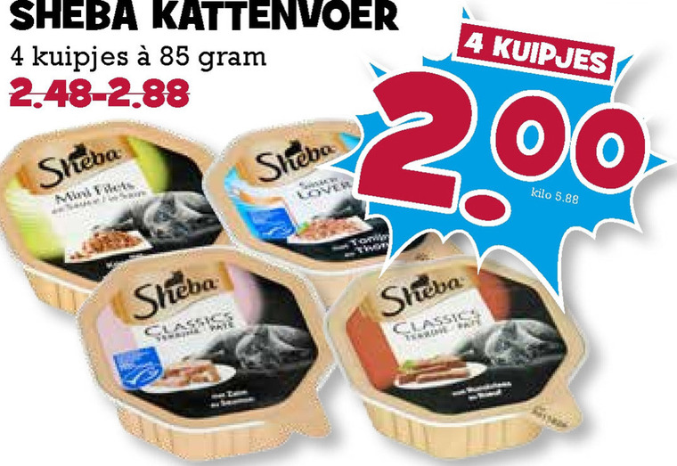 Sheba   kattenvoer folder aanbieding bij  Boons Markt - details