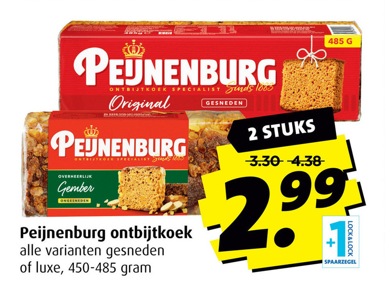 Peijnenburg   ontbijtkoek folder aanbieding bij  Boni - details