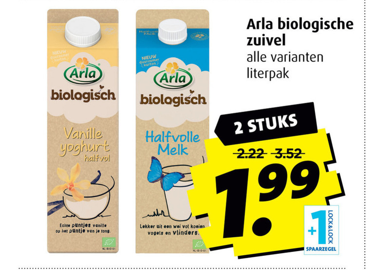 Arla   yoghurt, karnemelk folder aanbieding bij  Boni - details