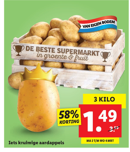 Hoogte planter Evaluatie aardappelen folder aanbieding bij Lidl - details