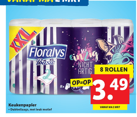 Floralys   keukenpapier folder aanbieding bij  Lidl - details