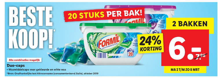 Formil   wasmiddel folder aanbieding bij  Lidl - details