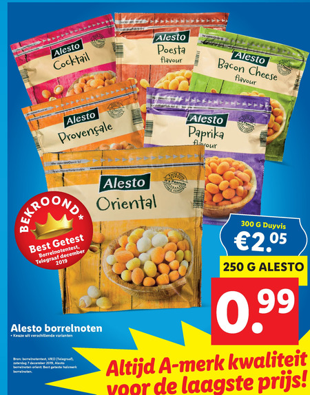 Alesto   borrelnootjes folder aanbieding bij  Lidl - details