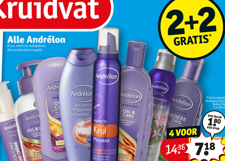 Andrelon   conditioner, haarverzorging folder aanbieding bij  Kruidvat - details