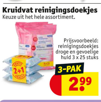 Vaardigheid Kent langzaam Kruidvat Huismerk reinigingsdoekje folder aanbieding bij Kruidvat - details