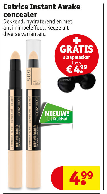 Catrice   concealer folder aanbieding bij  Kruidvat - details