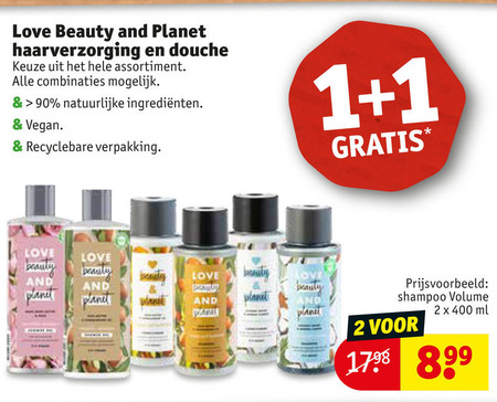 Love beauty and planet   douchegel, haarverzorging folder aanbieding bij  Kruidvat - details