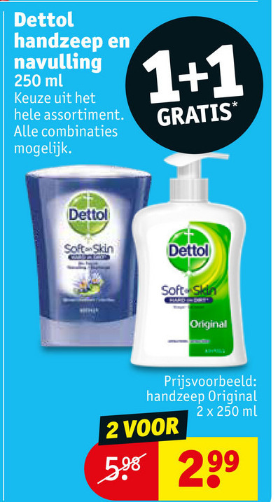 Dettol   handzeep folder aanbieding bij  Kruidvat - details