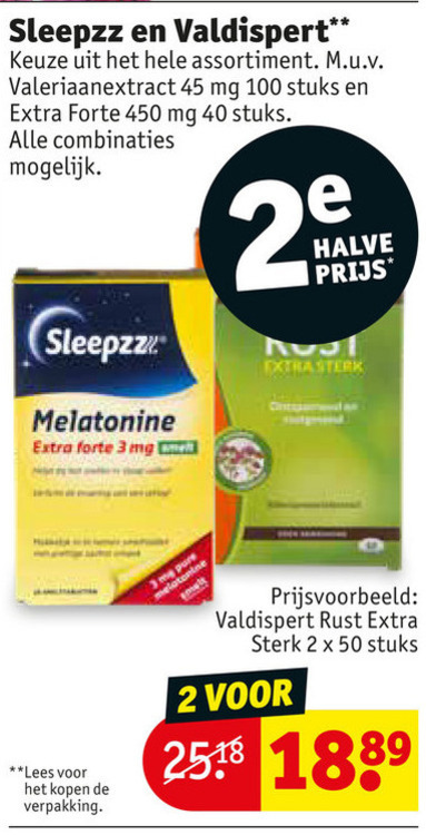 Sleepzz   voedingssupplement folder aanbieding bij  Kruidvat - details